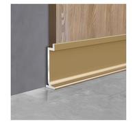 Plinthe incrustée en alliage d'aluminium, moulure métallique ultra-mince de 20/30/40/50/60 mm, for une décoration intérieure moderne, 125 cm, lot de 4.(Gold,60mm/2.36in)