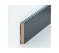 Plinthe MDF 16 x 80 x 2500 mm MDF pelliculé Plinthe noire by PROVISTON