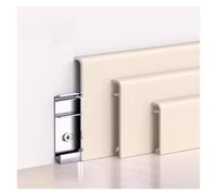 Plinthe moderne en aluminium à grain de bois, garniture facile à découper, installation et nettoyage rapides, for la protection des bords des murs et des sols(J,Height: 4 cm/1.57in)