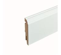 Plinthe moulurée - Nordlinger Pro - 100030 - Bois MDF - 120 mm - Blanc - Lot de 5