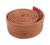 Plinthe murale en mousse de 3 m avec dos automatique, bande de protection et décorative pour salle de bains, cuisine et salon (grain de bois marron)