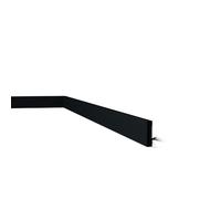 Plinthe Noire FT2 BLACK WALLSTYL - 58x13x2000mm - Plinthe Murale Design Moderne en Polystyrène Haute Densité - NOËL & MARQUET - Finition Noir Mat - 2 Mètres