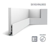 Plinthe Orac Decor SX163-RAL9003 AXXENT SQUARE Plinthe Cimaise Moulure décorative prépeinte design intemporel classique blanc de sécurité 2 m G