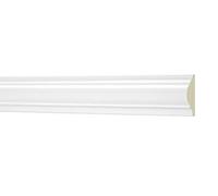 Plinthe plate de 2 mètres 40x20mm - Plinthe PU lisse, blanche, antichoc - AD390 Hexim Perfect - plinthe plate décorative plinthe murale profilés décoratifs