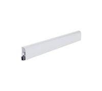 Plinthe porte - Thermique et acoustique - En applique - Recoupable - En aluminium - Blanc 830mm