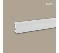 Plinthe Profhome 653801 Planchette Moulure en stuc Moulure décorative design intemporel classique blanc 2 m