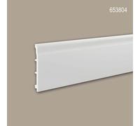 Plinthe Profhome 653804 Planchette Moulure en stuc Moulure décorative design intemporel classique blanc 2 m