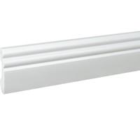 Plinthe profilé Berlin blanc 16 x 60 mm PROVISTON | 28 pièces de 2 m - Quantité totale de 56 m