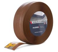 HOLZBRINK Plinthe souple autoadhésive 32x23mm, 10 m | Plinthe PVC pour finition plan de travail, meubles cuisine | Lame PVC adhesive | Couleur : chêne foncé