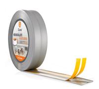 Plinthe PVC, QUEST, Moulure de finition, Ruban d'étanchéité, souple adhésive, Couleur argent, 5 m, 30 x 30 mm