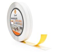 Quest Plinthe Souple Autoadhésive - 10 mm x 10 mm - Bande de finition en PVC pour cuisine, salle de bain - Bande d'étanchéité Flexible, Etanche, Décorative - 5 mètres - Blanc