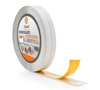 Quest Plinthe Souple Autoadhésive - 10 mm x 10 mm - Bande de finition en PVC pour cuisine, salle de bain - Bande d'étanchéité Flexible, Etanche, Décorative - 5 mètres - Gris Clair