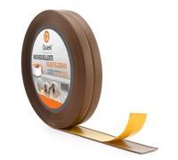 Quest Plinthe Souple Autoadhésive - 10 mm x 10 mm - Bande de finition en PVC pour cuisine, salle de bain - Bande d'étanchéité Flexible, Etanche, Décorative - 5 mètres - Marron