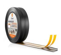 Plinthe PVC Souple Adhésive 30x30 mm, QUEST, Étanche, Finition Mur-Sol, Noir, 15 m