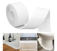 Plinthe PVC Souple Autoadhésive 35mm x 5m - Baguette Finition Adhésive Pour Cuisine et Salle de Bain - Angle Plinthe - Blanc