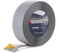 HOLZBRINK Plinthe souple autoadhésive 32x23mm, 5 m | Plinthe PVC pour finition plan de travail, meubles cuisine | Lame PVC adhesive | Couleur : gris clair