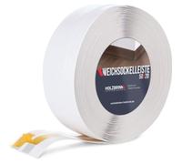 HOLZBRINK Plinthe souple autoadhésive 50x20mm, 5 m | Plinthe PVC pour finition plan de travail, sous-meubles| Cornière PVC flexible | Couleur : blanc