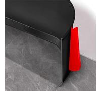 Plinthe Souple Autoadhésive, 10cm x 3.0m Plinthe en PVC, Plinthe Décorative, Bande Décorative Autoadhésive, Plinthe Flexible Plinthe Souple Autocollante en PVC Pour Cuisine et Salle de Bain - Noir