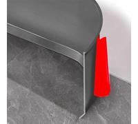 Plinthe Souple Autoadhésive, 10cm x 5m Plinthe en PVC, Plinthe Décorative, Bande Décorative Autoadhésive, Plinthe Flexible Plinthe Souple Autocollante en PVC Pour Cuisine et Salle de Bain - Gris