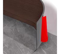 Plinthe Souple Autoadhésive, 10cm x 6m Plinthe en PVC, Plinthe Décorative, Bande Décorative Autoadhésive,Plinthe Flexible Plinthe Souple Autocollante en PVC Pour Cuisine et Salle de Bain-Noyer Noir