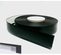 Plinthe souple autoadhésive en PVC Colle sèche professionnelle haute qualité de MadeInNature hauteur 50 mm, 70 mm ou 100 mm Longueur au choix (Hauteur 50 mm x Longueur 15 ml, Noir)