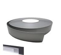 Plinthe souple autoadhésive en PVC Colle sèche professionnelle haute qualité de MadeInNature hauteur 50 mm, 70 mm ou 100 mm Longueur au choix (Hauteur 100 mm x Longueur 5 ml, Gris Clair)