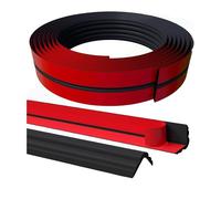 Plinthe Souple AutoadhéSive Moulure Adhesive Baguette Finition Plan De Travail Cuisine Baguette De Finition,Moulure Murale Adhesive,Moulure Plafond pour Protection Angle Mur,Noir 5m*4cm
