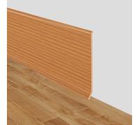 Plinthe souple autoadhésive moulure murale 10cm de large adhesive plinthe murale en PVC décorative pour mur et sol (Grain de bois jaune, 10cm×18m)