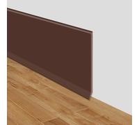 Plinthe souple autoadhésive moulure murale 10cm de large adhesive plinthe murale en PVC décorative pour mur et sol (Café Brun, 10cm×60m)
