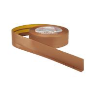 Plinthe souple autoadhésive PVC 50x20 mm - 1 mètre, Plinthe autocollante flexible - pliable, Plinthe souple premium pour revêtement de sol, Montage facile (couleur ambre)