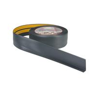 Plinthe souple autoadhésive PVC 50x20 mm - 30 mètre, Plinthe autocollante flexible - pliable, Plinthe souple premium pour revêtement de sol, Montage facile, Anthracite
