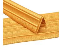 Plinthe souple autocollante - Plinthes souples autocollantes - Pour mur - Moulure décorative flexible - Plinthe de finition - Moulures de plafond - Frise murale (doré)