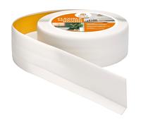 Quest Plinthe Souple Autoadhésive - 50 mm x 20 mm - Plinthe en PVC de finition - Pour l'intérieur, mur, sol, salle de bain, salon - Flexible, Étanche, Décoratif - 5 mètres, Blanc