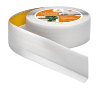 Quest Plinthe Souple Autoadhésive - 50 mm x 20 mm - Plinthe en PVC de finition - Pour l'intérieur, mur, sol, salle de bain, salon - Flexible, Étanche, Décoratif - 10 mètres, Gris cendré