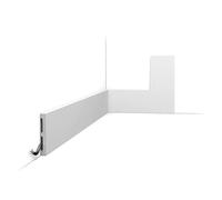 Plinthe SX163 RAL 9003 (blanc sécurité) - L200 x H10,2 x l1,3 cm - ORAC DECOR