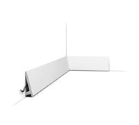 Orac Decor Plinthe SX179 Diagonal 200x9,7x2,9 cm polystyrène HDPS passage de câble prétraité