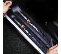 Plinthes 4 Pièces Voiture Fibre Carbone pour Fiat Abarth 595 Abarth 500 Abarth 124 Spider Protecteur Autocollants