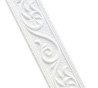Plinthes autocollantes Autocollant mural plinthe bande décorative auto-adhésif étanche garniture murale ligne papiers peints bordure autocollant bricolage(White)