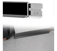 plinthes Moulure de plinthe de séparation en aluminium pour murs intérieurs, maison, cuisine, bureau, salon, plinthe de sol étanche, plinthe(H 4cm/1.6in,4 pcs)