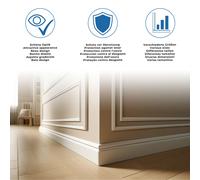 Plinthes Plinthes au sol Plinthes de sol Cremona-9 71573 - Blanc