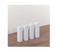 Plinthes tours d'angle blanc lot de 4 coins universels en bois intérieur extérieur embout de PROVISTON