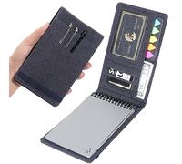 Plinyvel Rocketbook Housse de carnet de notes mini compatible avec les notes de terrain à spirales 8,9 x 14 cm - Tissu imperméable, organiseur multifonction avec porte-stylo, porte-cartes de visite