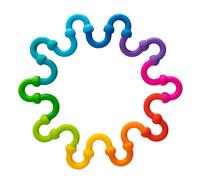 Plip links - 10 anneaux arc-en-ciel en silicone - dès 3 ans multicolore TU
