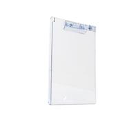 Plipbatage 12.8x9inCh Clear Acrylic Writing Board With Pen Clip Et Règle De Mesure Pour Le Dossier Classe L'école Office