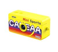 Pliraydn Caméra Miniature pour Pouce 1080p Portable Idéal Balades Jaune | Capture nette en 1080p en format porte-clés, léger et facile à emporter lors des balades quotidiennes.