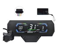 Pliraydn Écran LCD, Indicateur de défaut, Boost, Module | Affichage NFC pour E-Bike avec indicateur de défaut et fonction boost; prise UART et vitesse affichée, module SM6PIN.