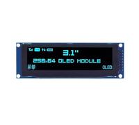 Pliraydn Module OLED Affichage SPI Bleu | OLED graphique 3,12 pouces 256×64, SSD1322, interface SPI, couleur bleu, robustesse thermique.