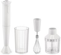 Plissé Mdl10S W - Mixeur Plongeant Design Avec Bécher Gradué,Fouet Et Broyeur,En Résine Thermoplastique,Prise Européenne 500W,Blanc