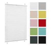 Plissé sans percer 50 x 100 cm - Blanc - Plissé klemmfix, Stores pour fenêtres sans percer, Stores vénitiens pour l'intérieur, Stores plissés, Stores plissés pour fenêtres