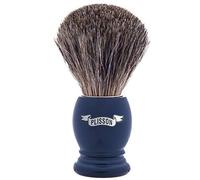 Plisson - Blaireau de Rasage Classique, Blaireau Poil Naturel Gris de Haute Qualité - Manche Gris Nacré - Taille 12 Standard - Confort et Douceur - Fabrication Française